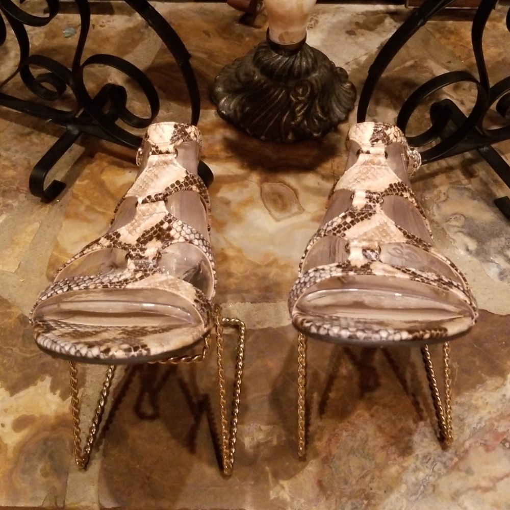 Franco Sarto Animal Print Gladiator Sandals - Picture 4 of 6
